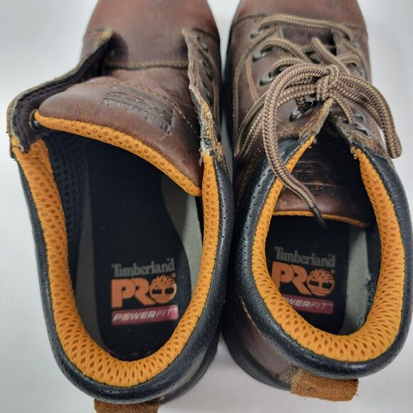 Timberland Pro Womens Titan 63189 Brown Alloy Toe Work Boots Size 7M Leather - Picture 7 of 11